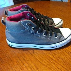 Grey Converse Hightops
